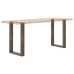 Patas para mesa comedor forma U 2uds acero natural 50x(72-73)cm