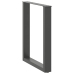 Patas mesa centro forma U 2uds acero natural 70x(72-73)cm acero