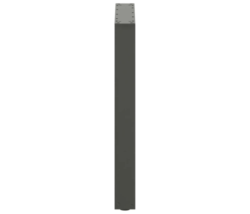 Patas mesa centro forma U 2uds acero natural 70x(72-73)cm acero