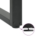 Patas mesa centro forma U 2uds acero natural 70x(72-73)cm acero