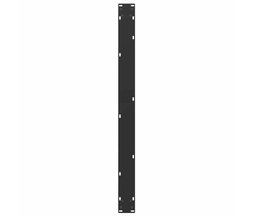 Patas para mesa comedor forma U 2uds acero negro 100x(72-73)cm