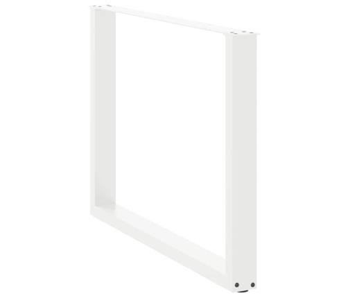 Patas para mesa comedor forma U 2uds acero blanco 100x(72-73)cm