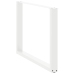 Patas para mesa comedor forma U 2uds acero blanco 100x(72-73)cm