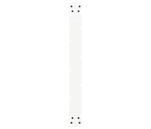 Patas para mesa centro forma U 3 uds blanco 80x(72-73) cm acero