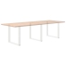 Patas para mesa centro forma U 3 uds blanco 80x(72-73) cm acero