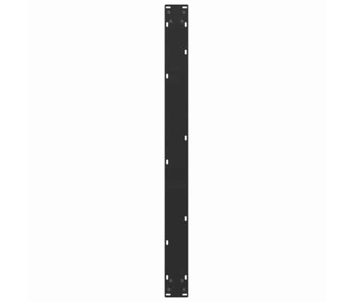 Patas para mesa comedor forma U 2uds acero negro 100x(72-73)cm