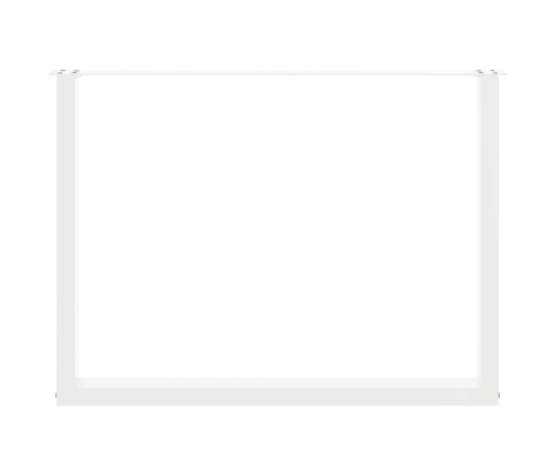 Patas para mesa comedor forma U 2uds acero blanco 100x(72-73)cm