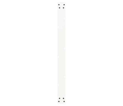 Patas para mesa comedor forma U 2uds acero blanco 100x(72-73)cm