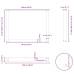 Patas mesa comedor forma U 3uds acero natural 100x(72-73) cm