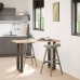 Patas de mesa centro forma U 2uds acero natural 40x(90-91) cm