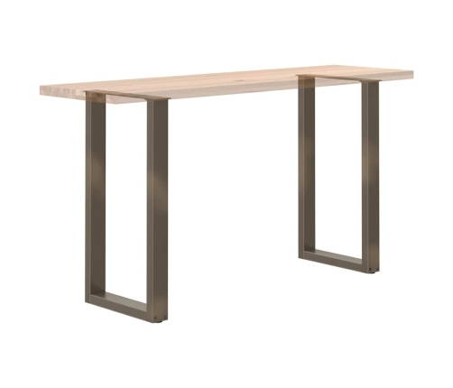 Patas de mesa centro forma U 2uds acero natural 40x(90-91) cm