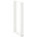 Patas de mesa de centro forma U 2uds acero blanco 50x(90-91) cm