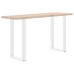 Patas de mesa de centro forma U 2uds acero blanco 50x(90-91) cm