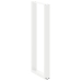 Patas de mesa centro forma U 2uds acero blanco 40x(110-111) cm