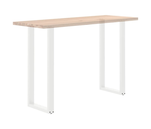 Patas de mesa centro forma U 2uds acero blanco 40x(110-111) cm