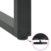 Patas mesa centro forma U 2uds acero antracita 50x(110-111) cm