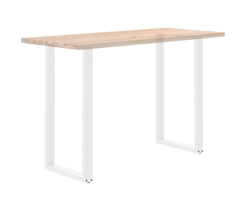 Patas de mesa centro forma U 2uds acero blanco 60x(110-111)cm