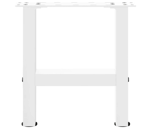 Patas de mesa de centro blanco 2uds acero 30x(30-31) cm