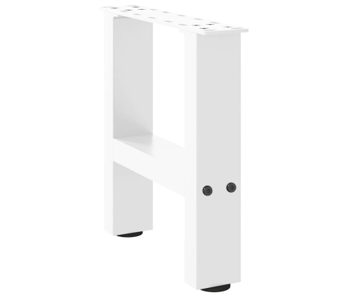 Patas de mesa de centro blanco 2uds acero 40x(30-31) cm