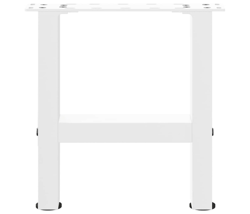 Patas de mesa de centro blanco 2uds acero 40x(30-31) cm