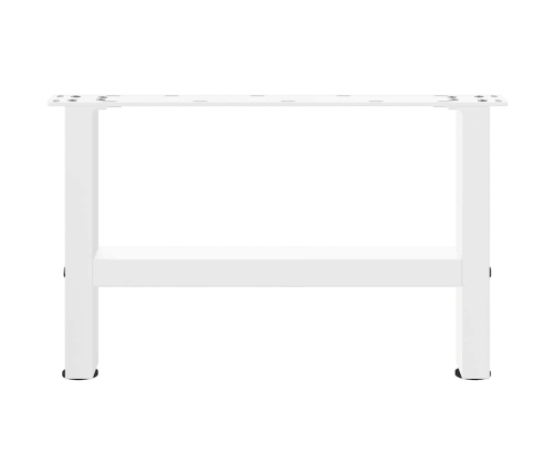 Patas de mesa de centro blanco 2uds acero 50x(30-31) cm