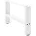 Patas de mesa de centro blanco 2uds acero 60x(30-31) cm