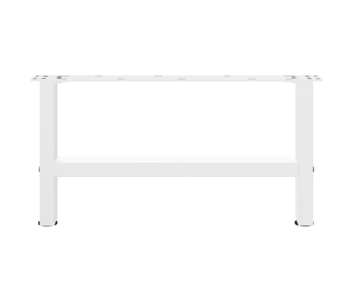 Patas de mesa de centro blanco 2uds acero 60x(30-31) cm