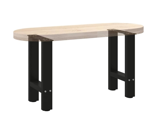 Patas de mesa de centro acero negro 2 uds 28x(42-43) cm