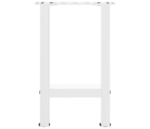 Patas de mesa de centro acero blanco 2 uds 28x(42-43) cm