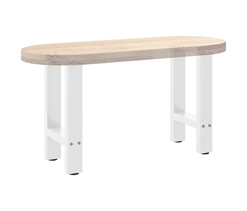 Patas de mesa de centro acero blanco 2 uds 28x(42-43) cm