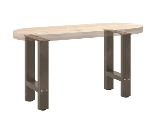 Patas para mesa de centro de acero natural 2 uds 28x(42-43) cm