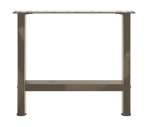 Patas para mesa de centro de acero natural 2 uds 50x(42-43) cm