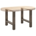 Patas para mesa de centro de acero natural 2 uds 50x(42-43) cm