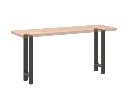 Patas de mesa de centro acero antracita 2 uds 28x(72-73) cm