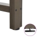 Patas para mesa de centro de acero natural 2 uds 28x(72-73) cm