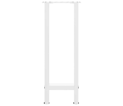 Patas de mesa de centro acero blanco 2 uds 38x(72-73) cm