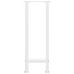Patas de mesa de centro acero blanco 2 uds 38x(72-73) cm