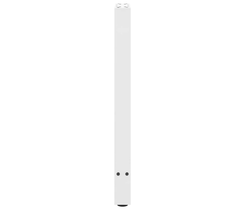 Patas de mesa de centro acero blanco 2 uds 38x(72-73) cm