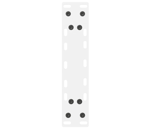 Patas de mesa de centro acero blanco 2 uds 38x(72-73) cm