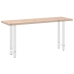 Patas de mesa de centro acero blanco 2 uds 38x(72-73) cm