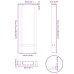 Patas de mesa de centro acero blanco 2 uds 38x(72-73) cm