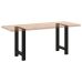 Patas de mesa de centro acero negro 2 uds 50x(72-73) cm