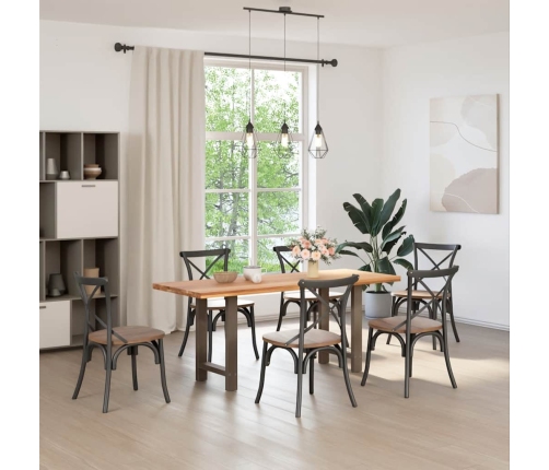 Patas para mesa de centro de acero natural 2 uds 50x(72-73) cm