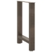 Patas para mesa de centro de acero natural 2 uds 50x(72-73) cm