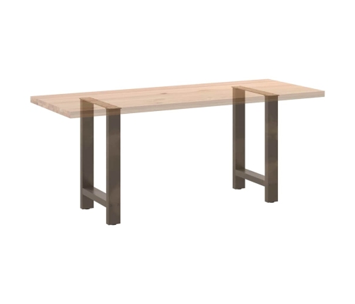 Patas para mesa de centro de acero natural 2 uds 50x(72-73) cm