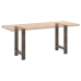 Patas para mesa de centro de acero natural 2 uds 50x(72-73) cm