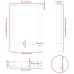 Patas para mesa de centro de acero natural 2 uds 50x(72-73) cm