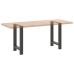 Patas de mesa de centro acero antracita 2 uds 60x(72-73) cm