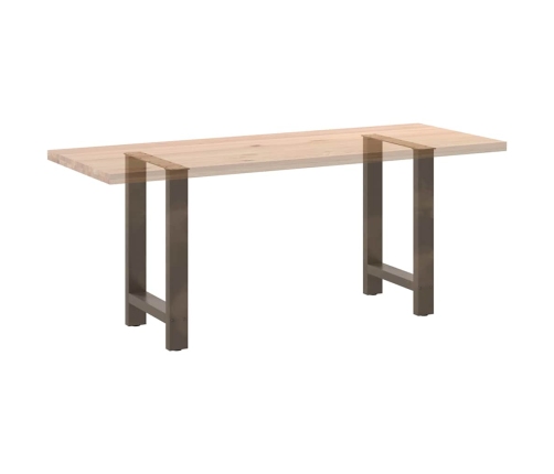 Patas para mesa de centro de acero natural 2 uds 60x(72-73) cm