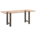 Patas para mesa de centro de acero natural 2 uds 60x(72-73) cm